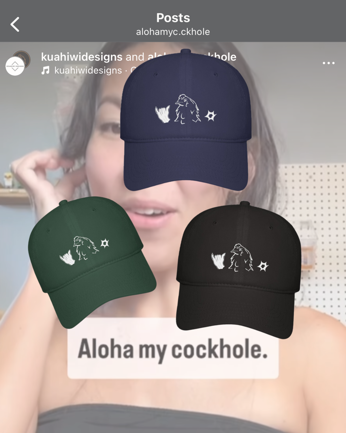 MODEST C*CKHOLE HAT